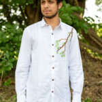 White Formal Fresh Beginnings Green Leaves