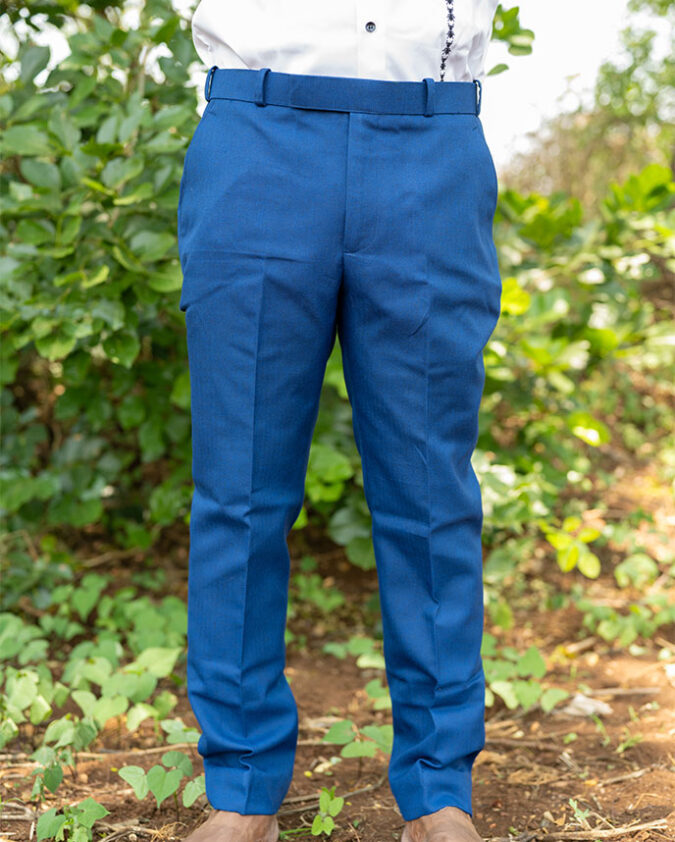 Tailored Wool Blue Pant