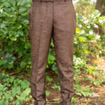 Tailored Wool Trunk Brown Pant